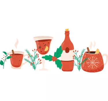 Muttertag t shirt gemütliche wintergetränke - TenStickers
