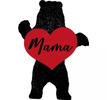Mutter tochter t shirts mit bezauberndem bärenliebe - TenStickers