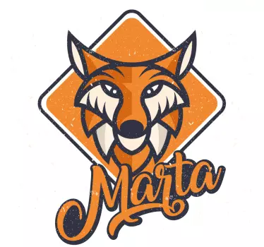 Kinder t shirt fuchs mit namen - TenStickers