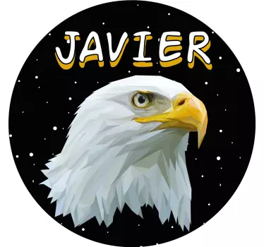 T-shirt mit namen adlerkopf mit javier - TenStickers