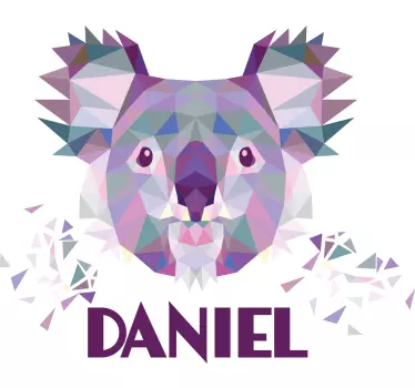 T-shirt baby koala gesicht kunst - TenStickers