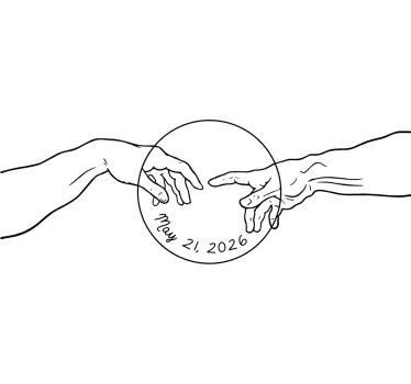 Mutter tochter t shirts umarmung der hände - TenStickers