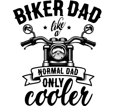 T Shirt Vatertag Biker Papa - TenStickers