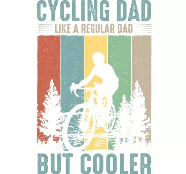 T Shirt Vatertag Cycling Dad - TenStickers