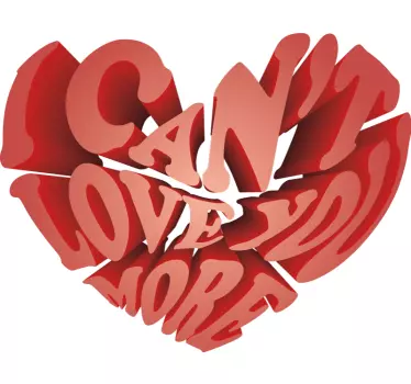 Partner T Shirt Can't Love You More - TenStickers