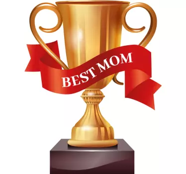 T-Shirt die Beste Mama Trophäe für Muttertag - TenStickers
