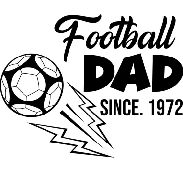 T Shirt Vatertag Football Dad - TenStickers