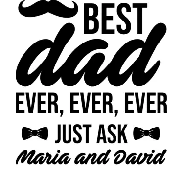 T Shirt Vatertag der beste Vater - TenStickers