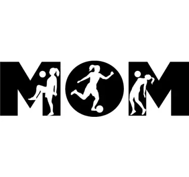 Mutter Tochter T Shirt Fußball - TenStickers