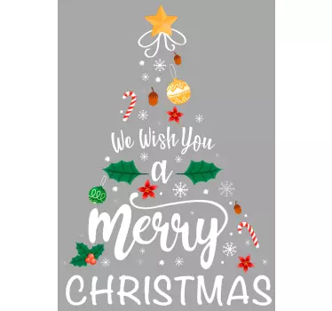 Weihnachtsbaum mit Text Weihnachtspullover - TenStickers
