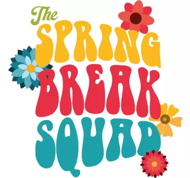 Spring Break Squad Partner T Shirts - TenStickers