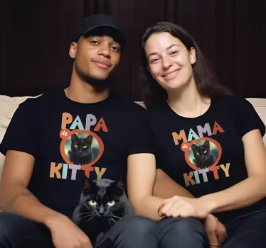Partner T Shirts Papa Mama Haustier - TenStickers