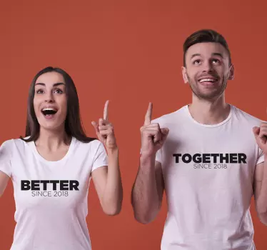 Better together Partner T Shirts - TenStickers