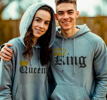 King and Queen Partner Pullover - TenStickers