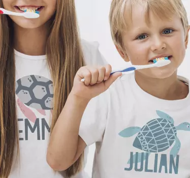 Kinder t shirt für lustige zahnputzmomente - TenStickers