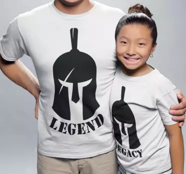 Legende und vermächtnis vater und kind t-shirt - TenStickers