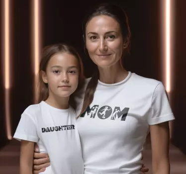 Mutter Tochter T Shirt Fußball - TenStickers