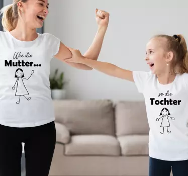 Mama Tochter T Shirt Wie mutter - TenStickers
