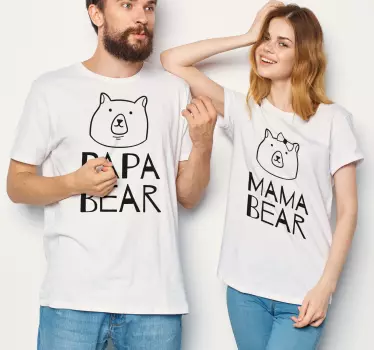 Mutter tochter t shirts bärenfamilie partner shirts - TenStickers