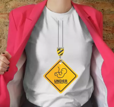 Mutter tochter t shirts baustelle baby - TenStickers