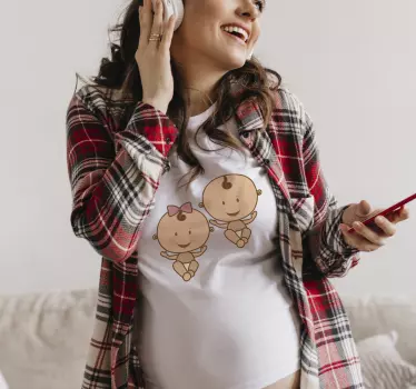 Mutter tochter t shirts bezauberndes baby paar - TenStickers