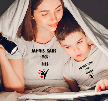 Mutter tochter t shirts für lustige familienmomente - TenStickers