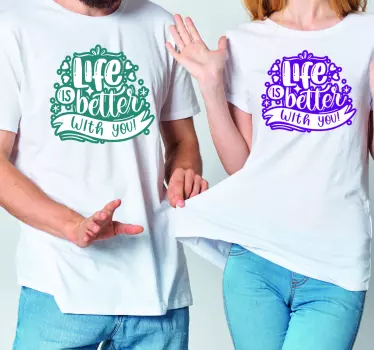 Mutter tochter t shirts gemeinsam ist das leben schöner - TenStickers