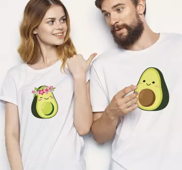 Mutter tochter t shirts glückliche avocado begleiter - TenStickers