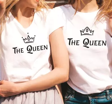 Mutter tochter t shirts im passenden königinnen outfit - TenStickers