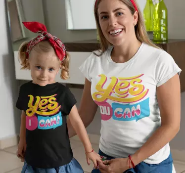 Mutter tochter t shirts ja du kannst gemeinsam - TenStickers