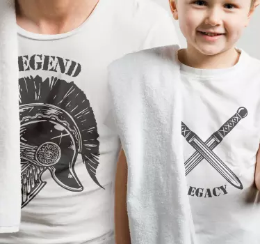 Mutter tochter t-shirts krieger erbe familie - TenStickers