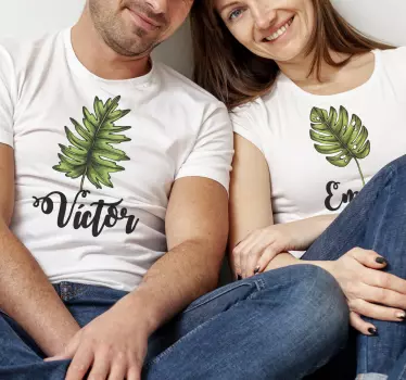 Mutter tochter t shirts laubige paarbekleidung - TenStickers