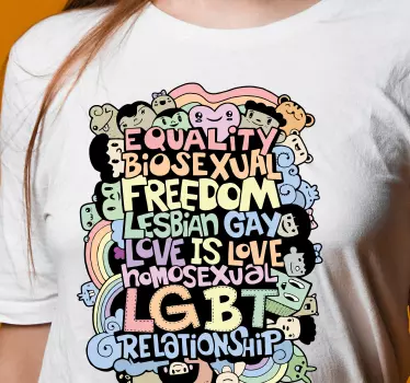 Mutter tochter t shirts liebe feiert gleichheit - TenStickers