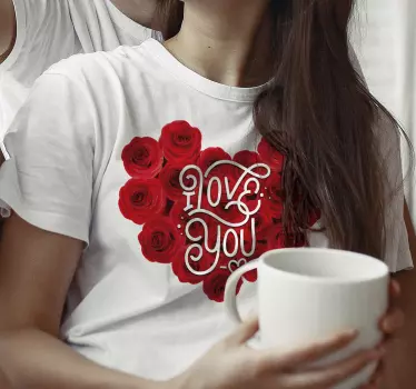 Mutter tochter t shirts liebe rosen herz - TenStickers