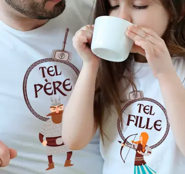 Mutter tochter t shirts lustige passende outfits - TenStickers