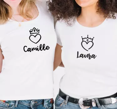 Mutter tochter t shirts majestätische herz shirts - TenStickers