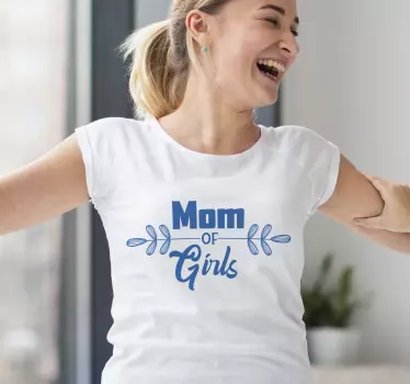 Mutter tochter t shirts mamas fröhlicher ausdruck - TenStickers