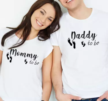 Mutter tochter t shirts mit babyfüßen - TenStickers
