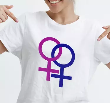 Mutter tochter t shirts mit einzigartigen femininen symbolen - TenStickers