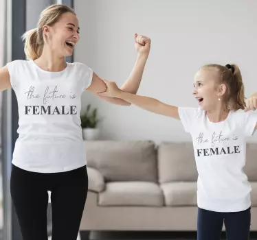 Mutter tochter t-shirts mit inspirierenden botschaften - TenStickers