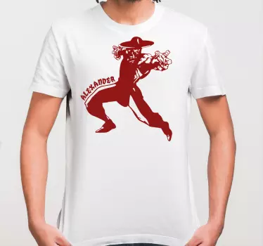 Mutter tochter t shirts mit kraftvoller cowboyfigur - TenStickers