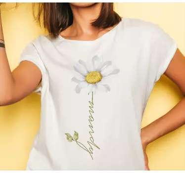 Mutter tochter t-shirts mit mandy blumen grafik - TenStickers