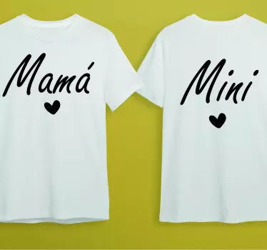 Mutter tochter t shirts mommy mini matching - TenStickers