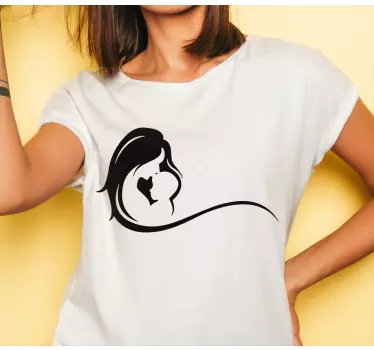 Mutter tochter t shirts mutter und kind umarmung - TenStickers