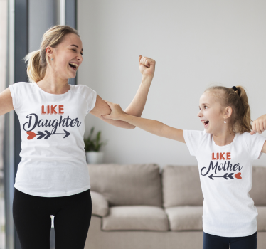 Mutter Tochter T Shirts pfeile mit herzen - TenStickers