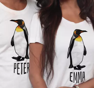 Mutter tochter t shirts pinguin liebespaar - TenStickers