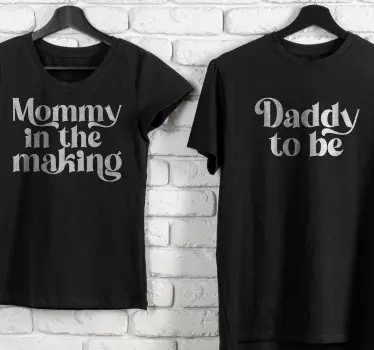 Mutter tochter t shirts schwangerschaftsankündigung - TenStickers