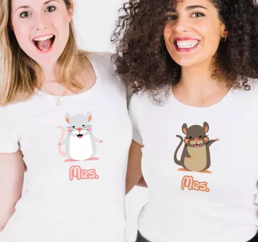 Mutter tochter t shirts süße passende nager - TenStickers