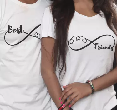 Mutter tochter t shirts unendliche freundschaft - TenStickers