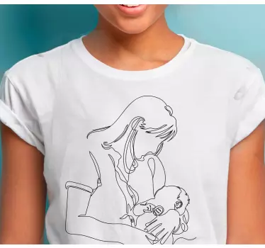 Mutter tochter t shirts zarte umarmung der mutterschaft - TenStickers